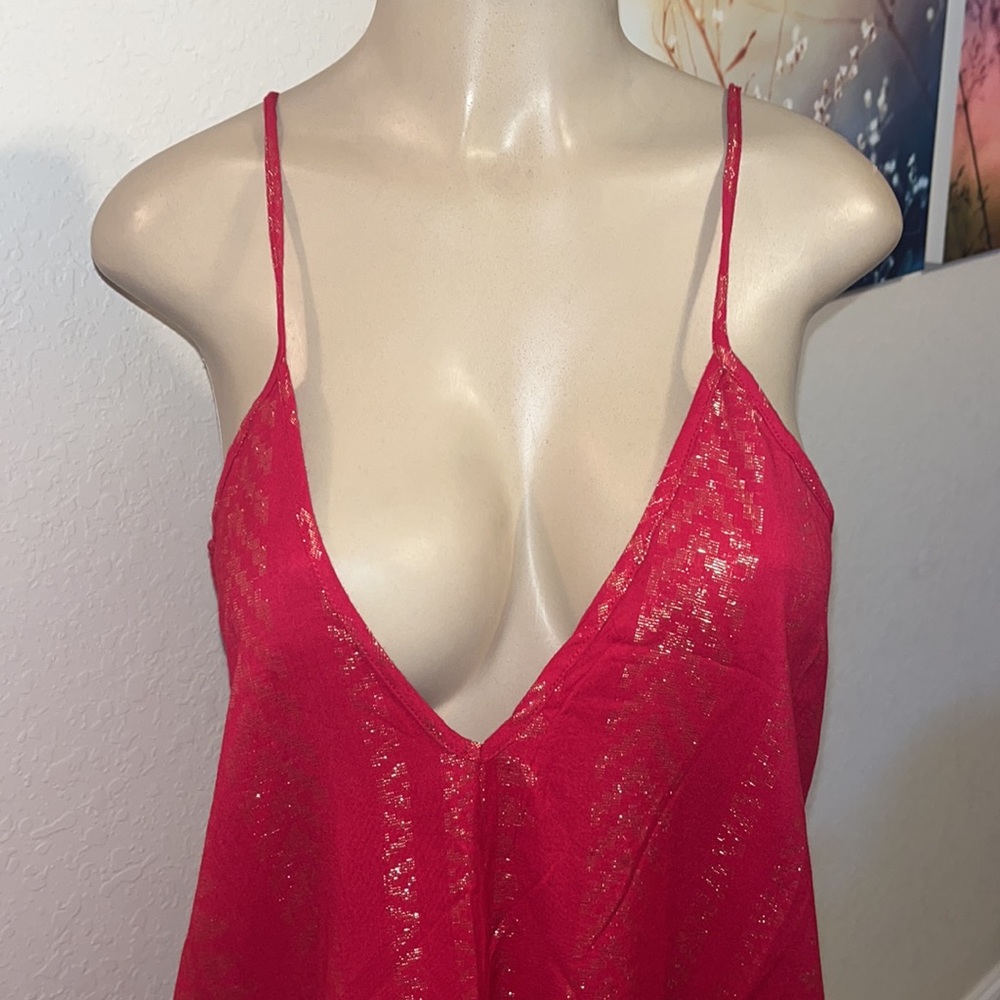 ELAN INTL❣️NWT$91 Gorgeous Bohemian Boho Red Cleo Maxi Dress - Picture 13 of 16
